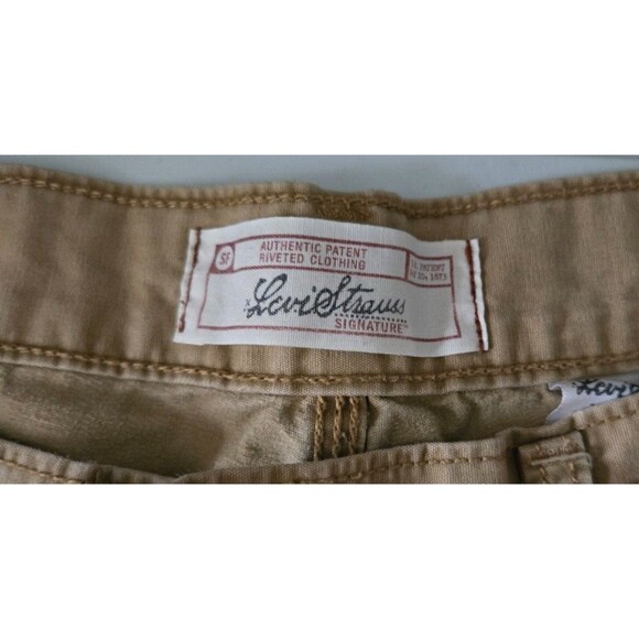 Levi Strauss Signature Mens Size 42 Tan Jean Shorts Made in San Francisco - Picture 2 of 8